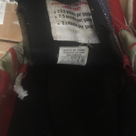 Mens Reebok The Answer DMX 10 Red/White/Pure Silver 2013 Shoes Sneakers Size 12 - Picture 4 of 5